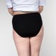 Culotte menstruelle taille haute noire