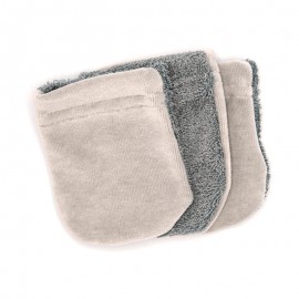 Lot de 3 gants démaquillants lavables